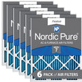 Nordic Pure 24x30x1 Pleated MERV 7 Air Filters 6 Pack