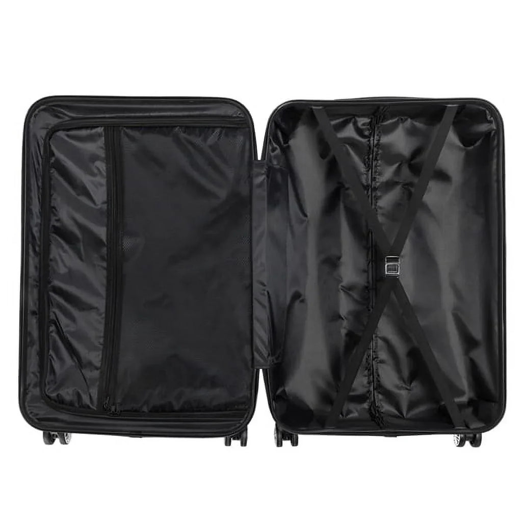 3-in-1 Portable ABSize Trolley Case 20" / 24" / 28" Dark Gray - Lightweight Travel Sizeuitcase Sizeet