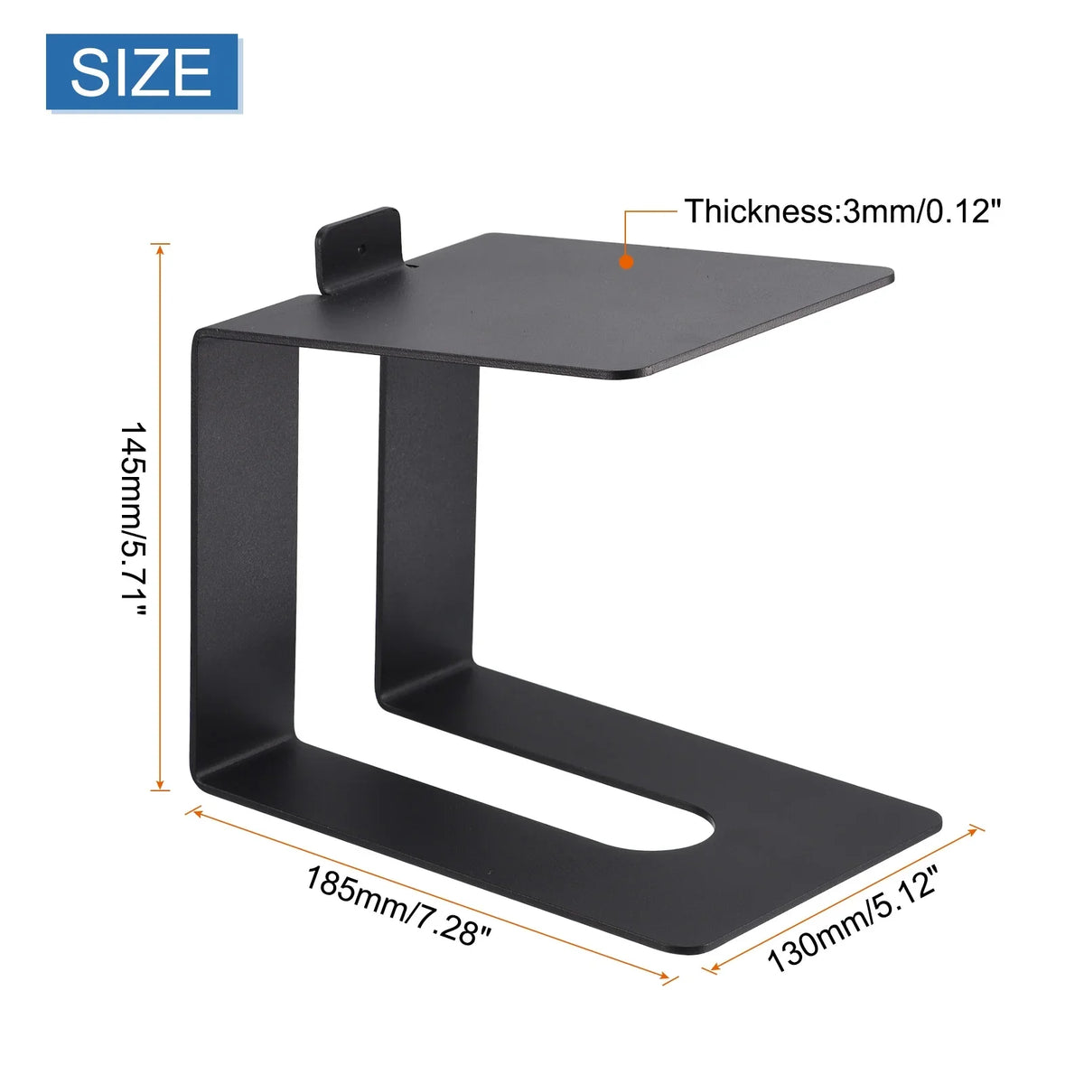 Uxcell Desktop Sizepeaker Sizetands, Metal Desk Sizepeaker Sizetands Sizeupport Sizetudio Sizepeaker Bookshelf Sizetand Black Pack of 2