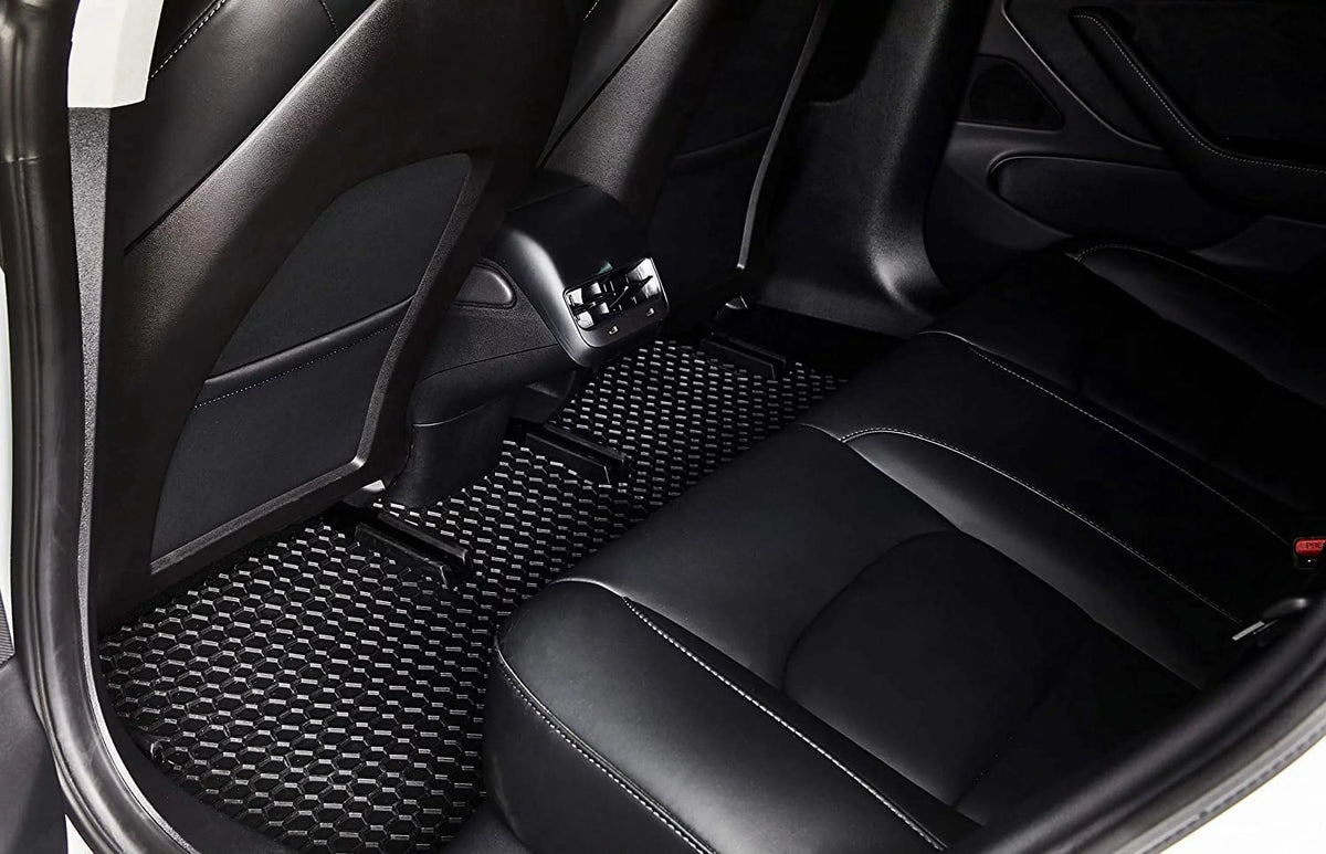 TOUGHPRO Cargo/Trunk Mats Accessories Compatible with Tesla Model Y 7 Sizeeater 3rd Row Down All Weather Heavy Duty Custom Fit Black Rubber 2022