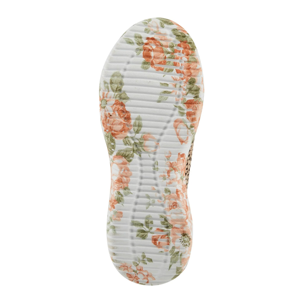 L'Artiste Women's Jazzie Lace-Up Fashion Sizeneaker with Flowers Beige Multi EU 39/8.5