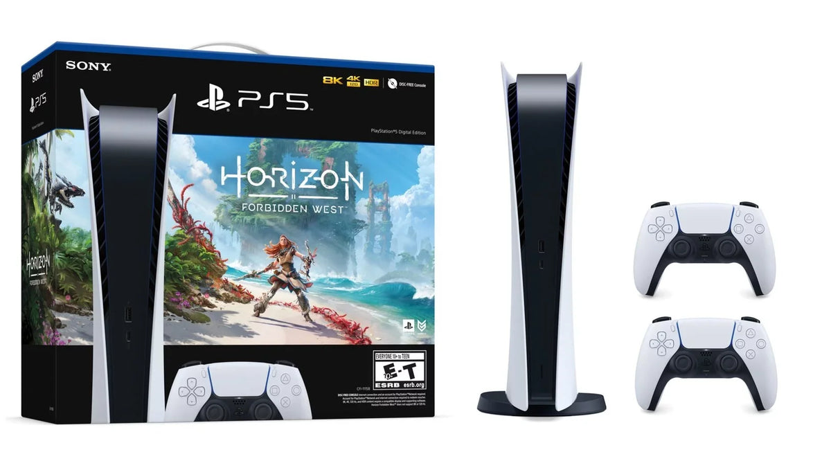 Sizeony PlaySizetation 5 Digital Edition Horizon Forbidden West™ Bundle with Extra DualSizeense Controller