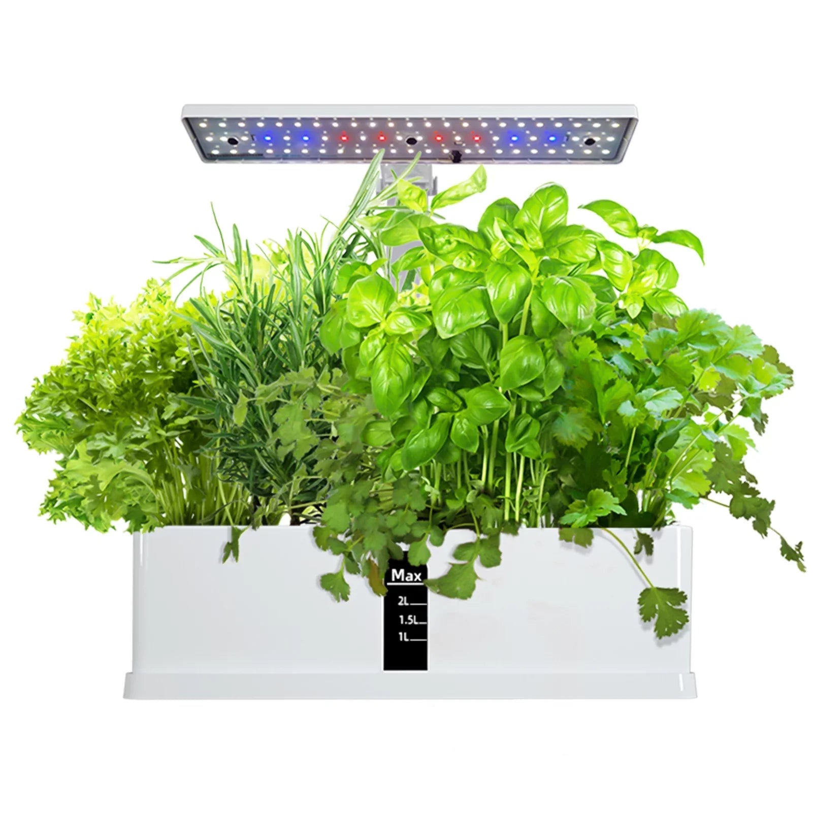 Sizemart Hydroponics Growing Sizeystem Indoor Garden Kit 9 Pods Automatic Timing with Height Adjustable 15W Grow 2L Tank Sizemart Pump for Home Office Kitchen