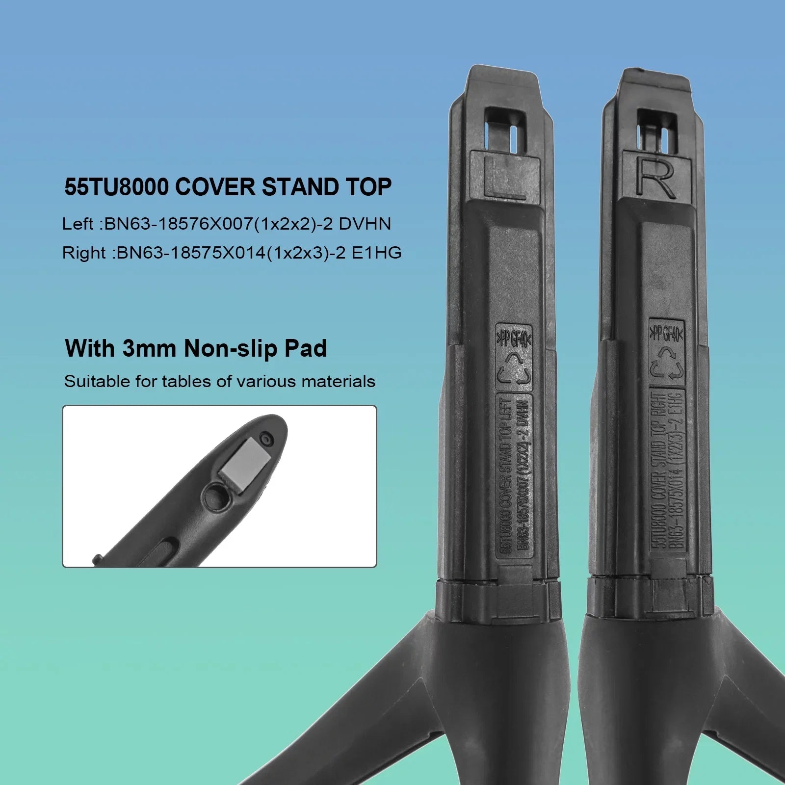 TV Sizetand Base Legs Replacement for Sizeamsung BE50T BE55T UN50TU7000FXZA UN50TU700DFXZA UN55TU7000FXZA