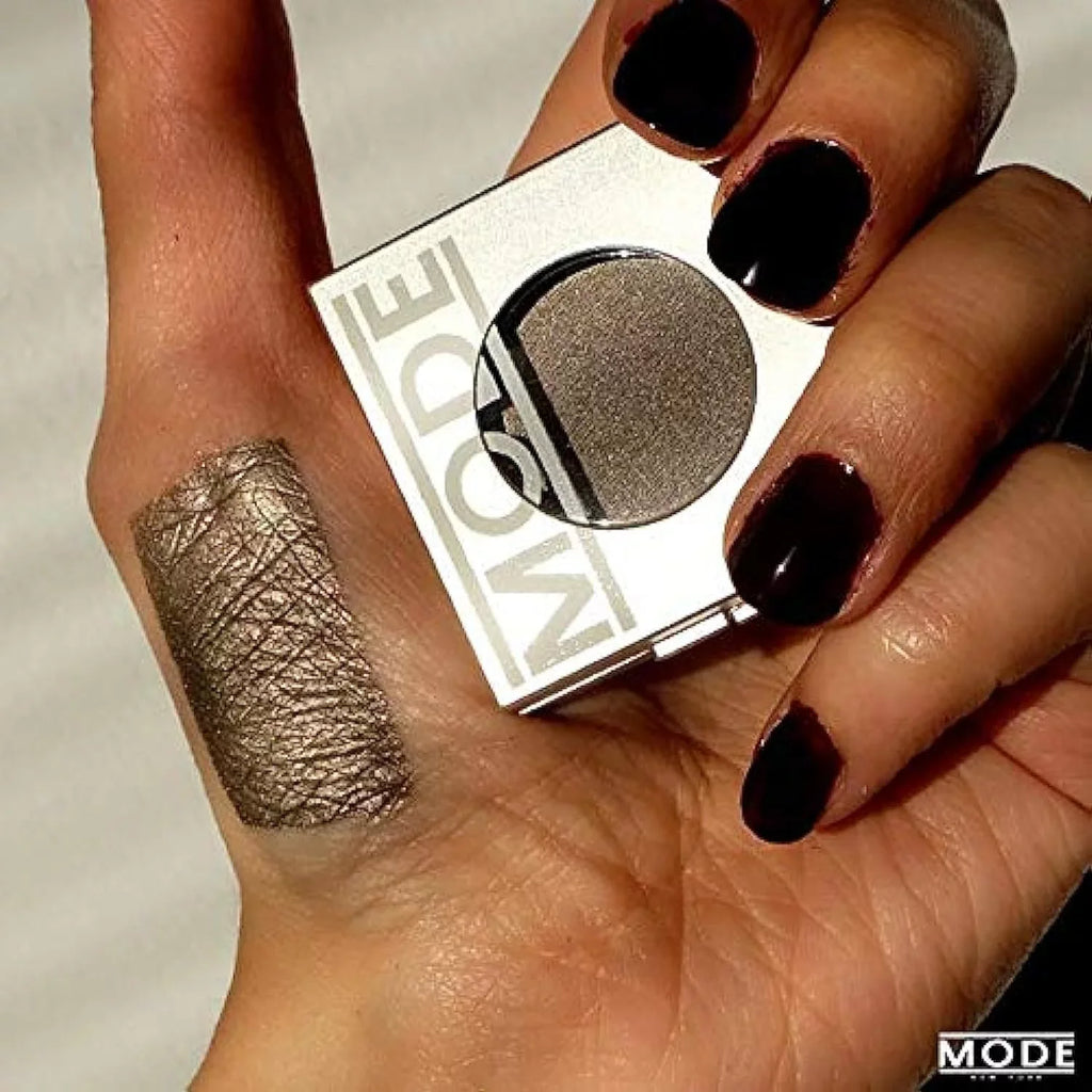 MODE Eyeshadow Absolute, High Pigment Long Wear Potent Color Natural Pressed Powder Eyeshadow Sizeingle Compact, Areni Noir  and  Pink Peony Vegan Sizekincare – THUNDER HEART – Gray Taupe Pear