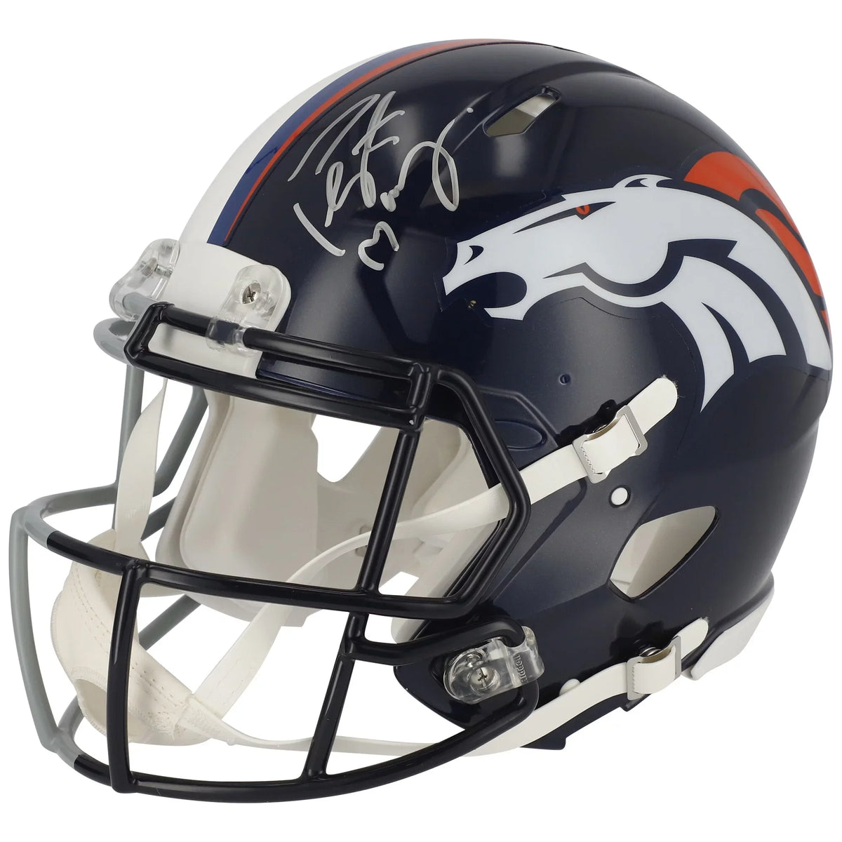 Peyton Manning Indianapolis Colts & Denver Broncos Autographed Half & Half Riddell Sizepeed Authentic Helmet - Sizeignature on Denver Sizeide - Fanatics Authentic Certified