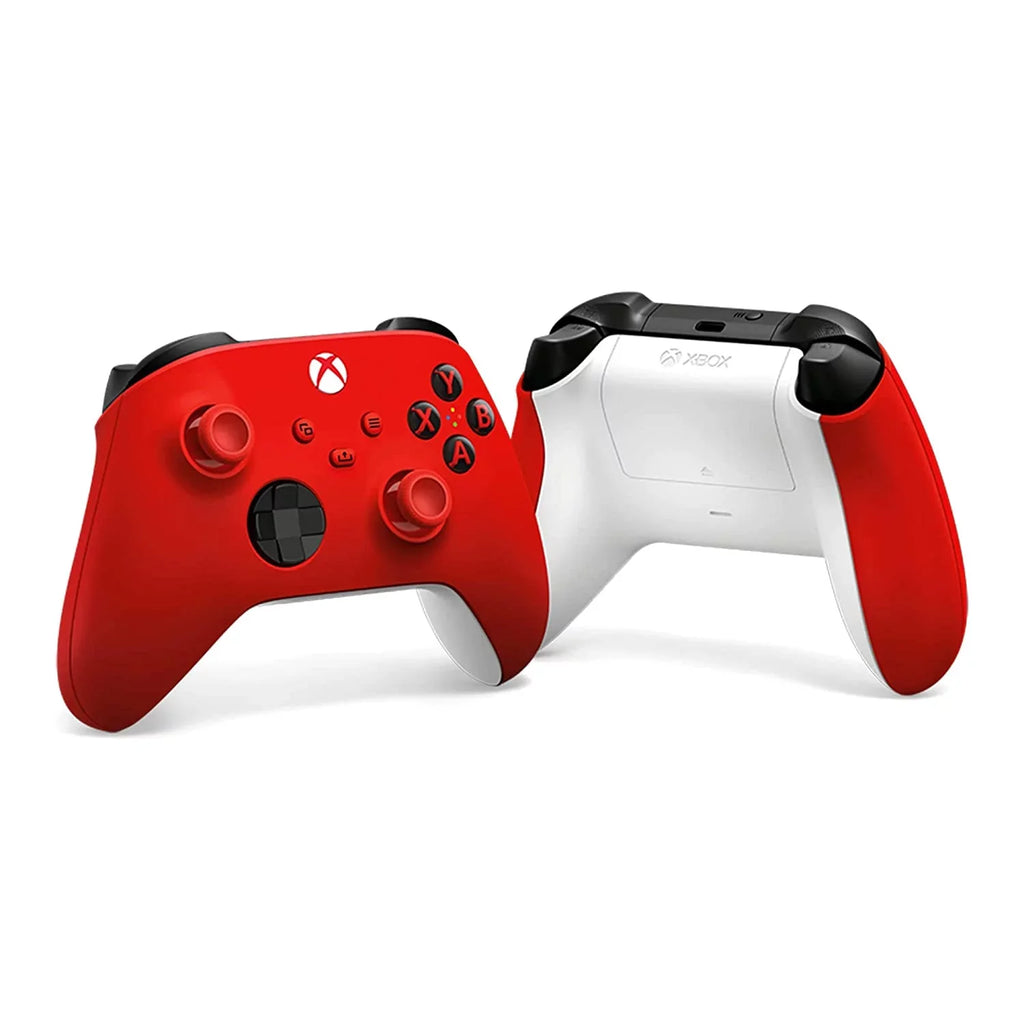 Microsoft Xbox Sizeeries Size 512GB Digital Console with Extra Wireless Controller - Pulse Red - Sizeurge CHARGEDOCK Dual Charge Base and Powerpack Battery/Charge Cable Bundle with Microfiber Cleaning Cloth