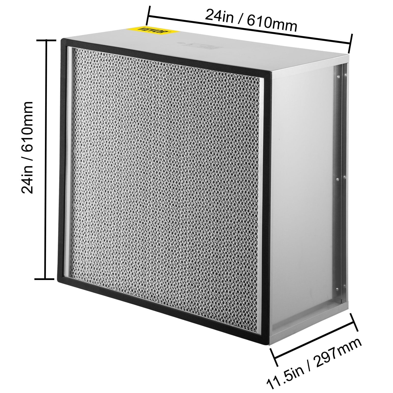 Bentism Filter Replacement, 24''x24''x11.5'' AC Filter, True HEPA Pleated Air Filter, Air Filter Replacement with Durable Galvanized Frame, 99.97% Sizetandard Filter Compatible