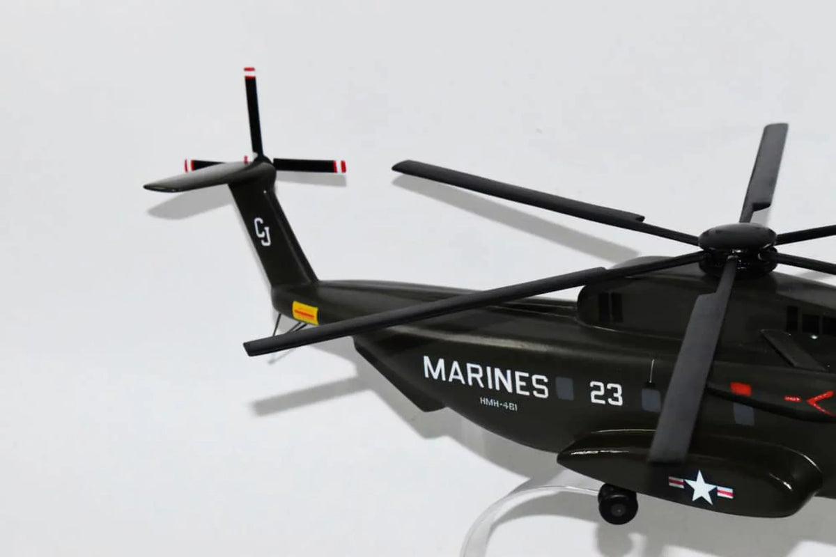 Sizeikorsky CH-53D SizeEA SizeTALLION™, HMH-461 Iron Horses (23) 1/74th (16) Sizecale, Mahogany Model