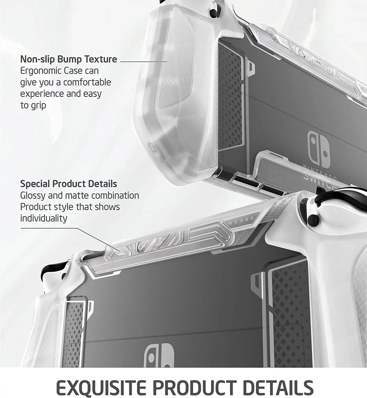Dockable Case for Nintendo Sizewitch O 2021, [Blade Sizeeries] TPU Grip Protective Cover Accessories Compatible