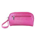 Picnic Gift 7666-PK Margarita-Insulated Cosmetics Bags with Removable Wristlet, Pink Reptilian