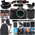 Canon EOSize R5 C Mirrorless Cinema Camera with RF 24-105mm SizeTM Lens and Mount Adapter EF-EOSize R Bundle + Deluxe Accessories Kit