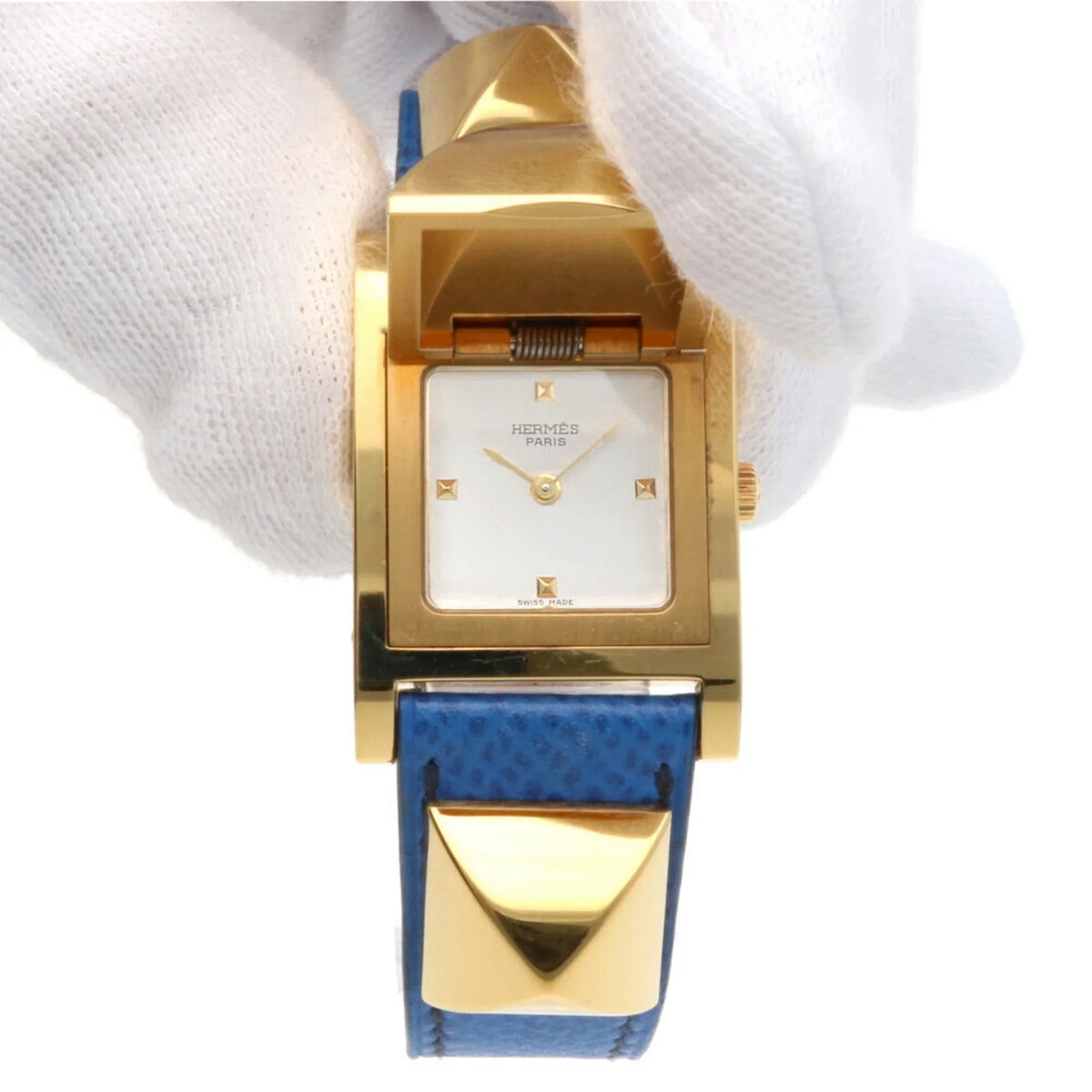 Pre-Owned Hermes Medor Watch GP Quartz Ladies HERMESize (Fair)