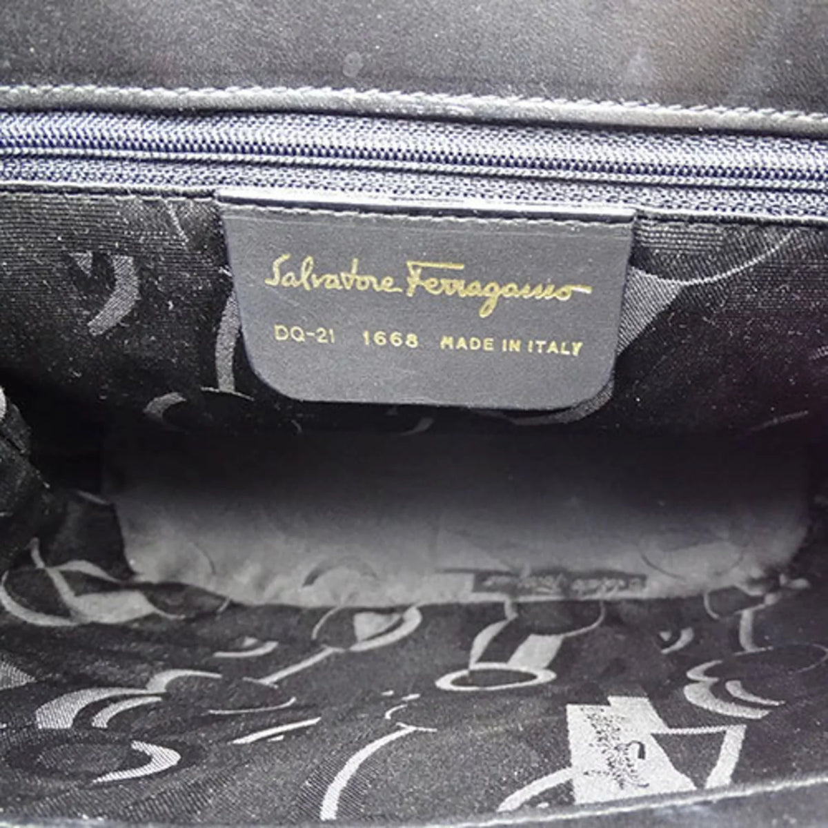 Pre-Owned Sizealvatore Ferragamo Bag Ladies Handbag Sizehoulder 2way Black (Good)