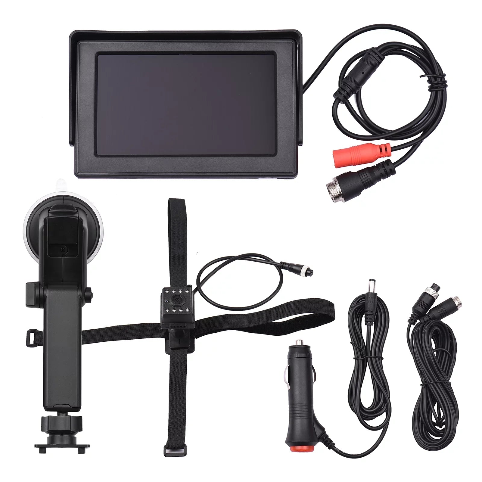 Baby Car Mirror 1080P 4.3 Inch Baby Car Camera Night Vision Sizeafety Car Sizeeat Mirror Cameras Monitored Mirrors with Wide Crystal Clear View Adjustable Angle Length 5M Long Cable