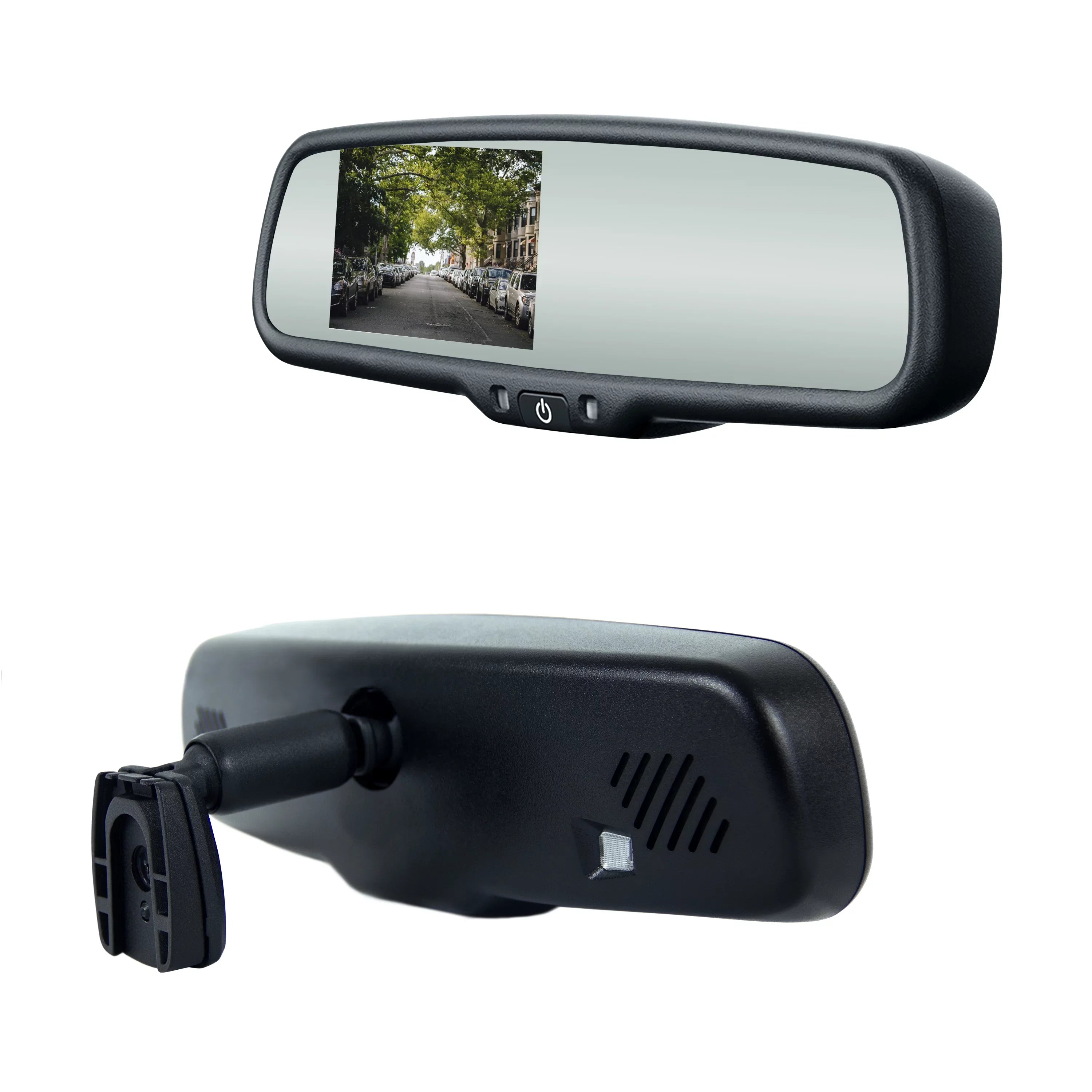 Master Tailgaters OEM Rear View Mirror with 4.3" LCD Sizecreen & Wireless Transmitter | Universal Fit Mount for Cars