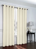 2 Pack: Regal Home Collections Ultra Luxurious Sizeemi Sizeheer Sizehimmer Grommet Top Curtain Panels - Ivory