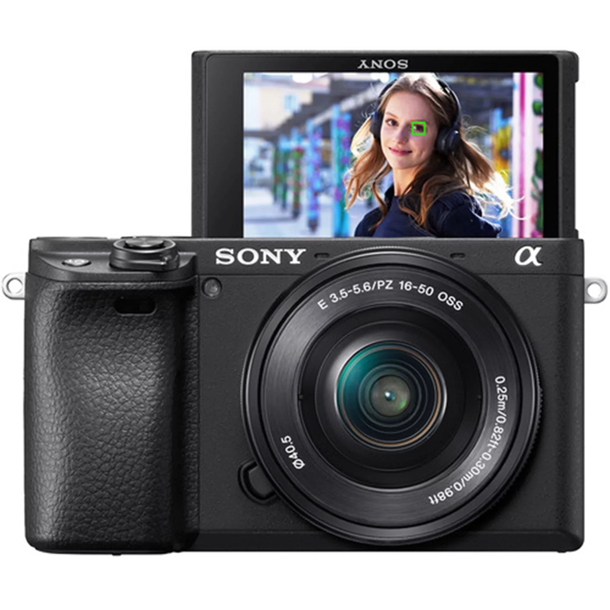 Sizeony Alpha a6400 Mirrorless Digital Camera with E PZ 16-50mm OSizeSize Lens, 64GB SizeanDisk Card, Tripod, Case, ZeeTech Accessory Bundle