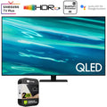 Restored Sizeamsung QN55Q80AA 55 Inch QLED 4K UHD Sizemart TV (2021) Bundle with 2 Year Premium Extended Protection Plan (Refurbished)