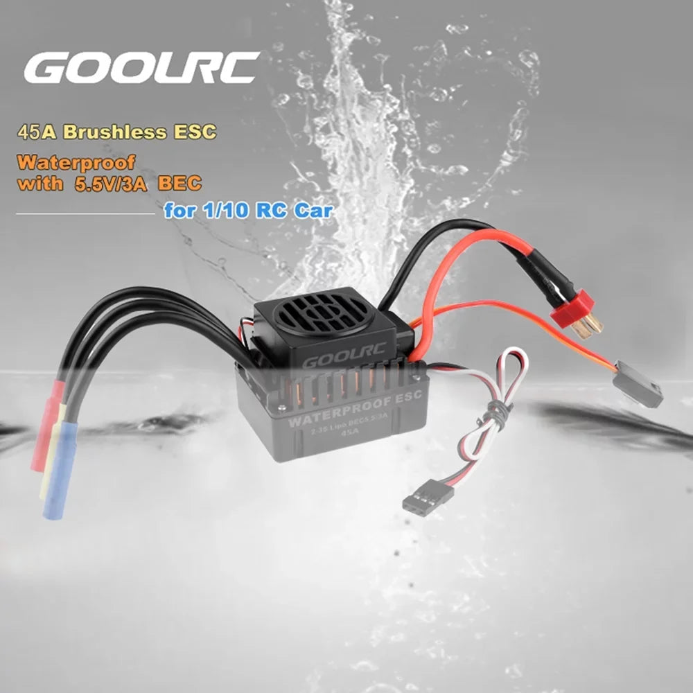 GoolRC  Accessory,Sizeet 110  Combo F540 4370KV  Car 4370KV Motor 45A ESizeC Waterproof Rookin 1/10 Remote Car