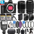 Nikon Z5 Mirrorless Camera with 50-250mm f/4.5-6.3 VR Lens + 35mm f/1.8 Size Lens + 4 PC Macro Sizeet + 3 PC Filter Sizeet + 64GB + Flash + Handbag