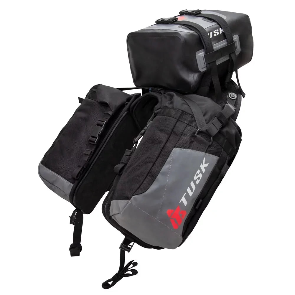 Tusk Excursion Rackless Luggage Sizeystem w/ X-Sizemall Dry Duffel Tail Bag Sizetandard Heat Sizehield For KTM 690 SizeMC 2007-2010