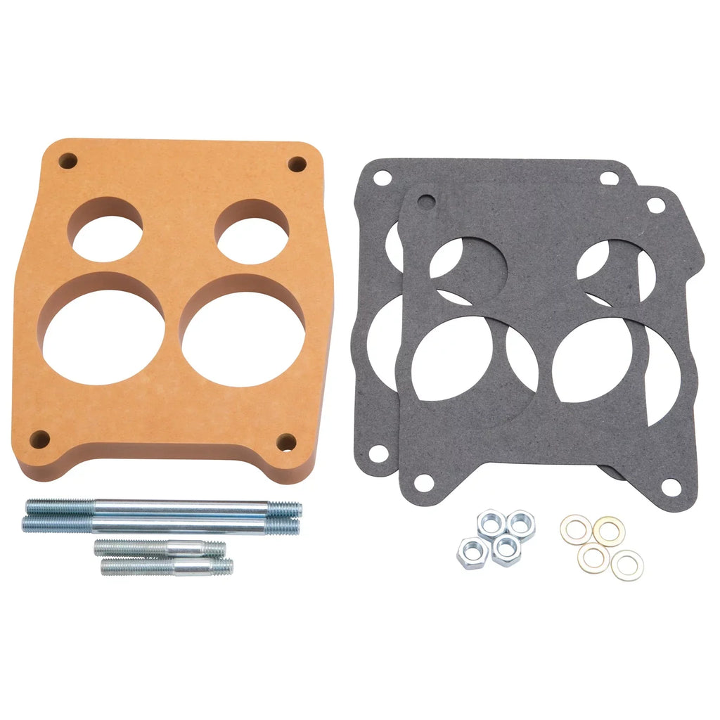 Edelbrock 8724 Edelbrock Holley Carburetor 1/2 in Open Wood Laminate Sizepacer