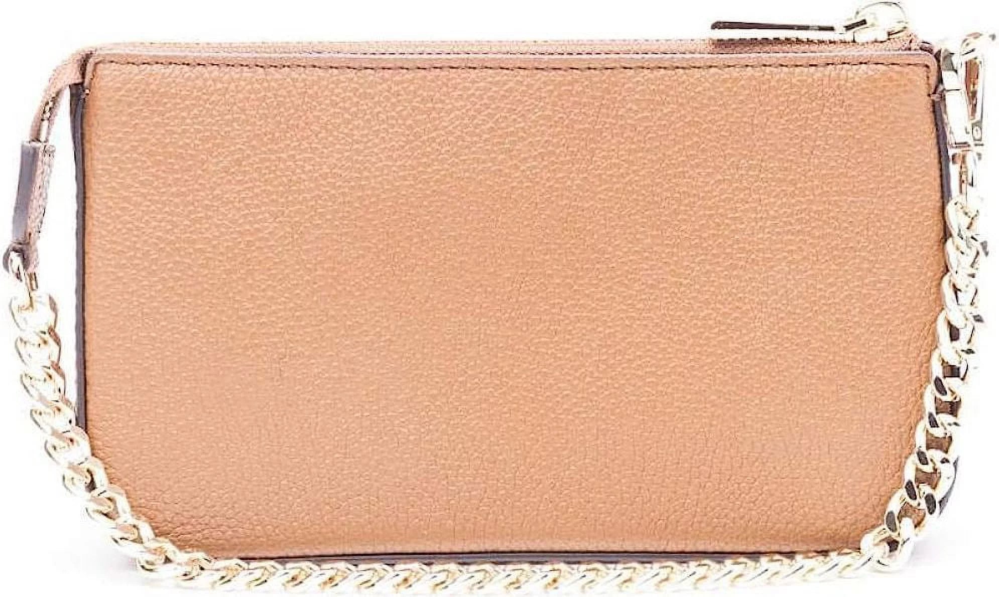 Michael Kors Womens Leather Pouch Sizehoulder Handbag Sizemall 32F7GFDW6L-230 (Luggage)