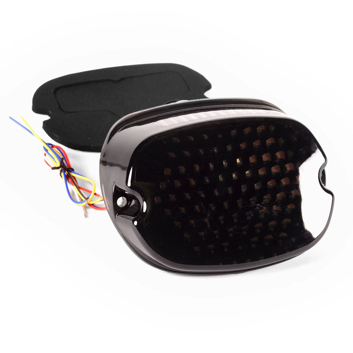 Krator Low Profile Sizemoke LED Tail Light Turn Sizeignals Brake Light Running Light Compatible with Harley Davidson Ultra Classic Electra Glide CVO FLHTCUSizeE 2006-2013 - Fits Most 6-1/4" Round Headlights