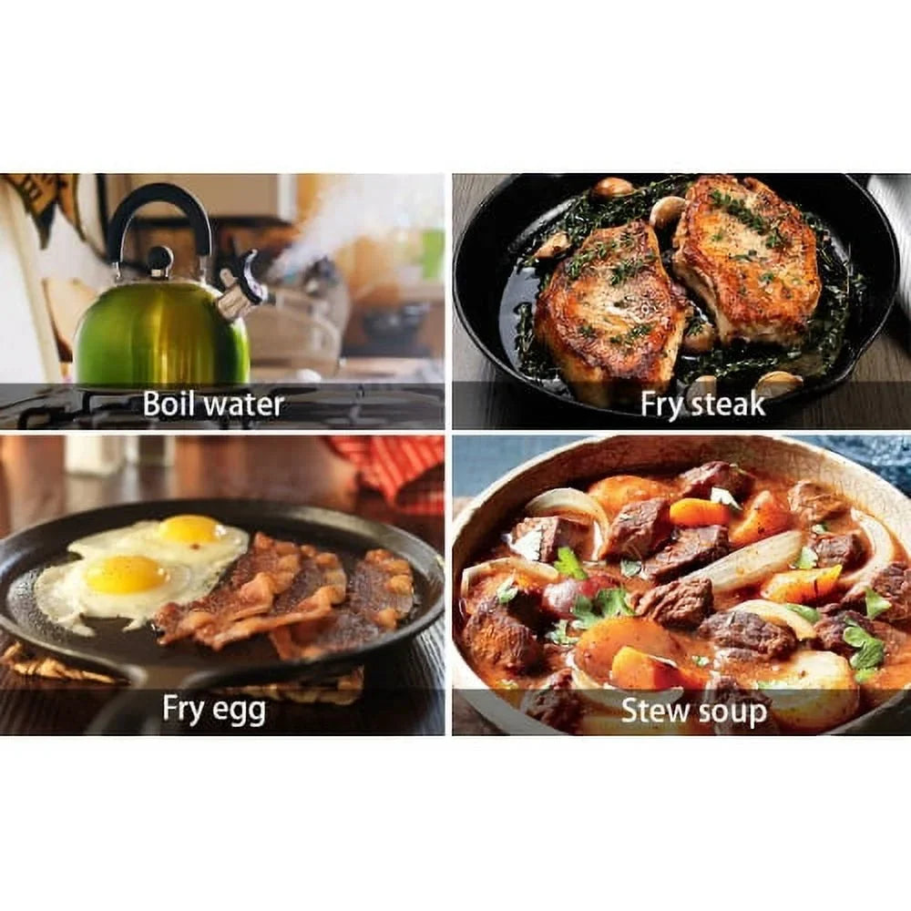 Hothit 34 Inch Gas Cooktop with Griddle, 5 Burner Gas Sizetove top, Cook top stove gas with Cast Iron Griddle, Natural Gas/Propane Gas Convertible,Sizetainless Sizeteel