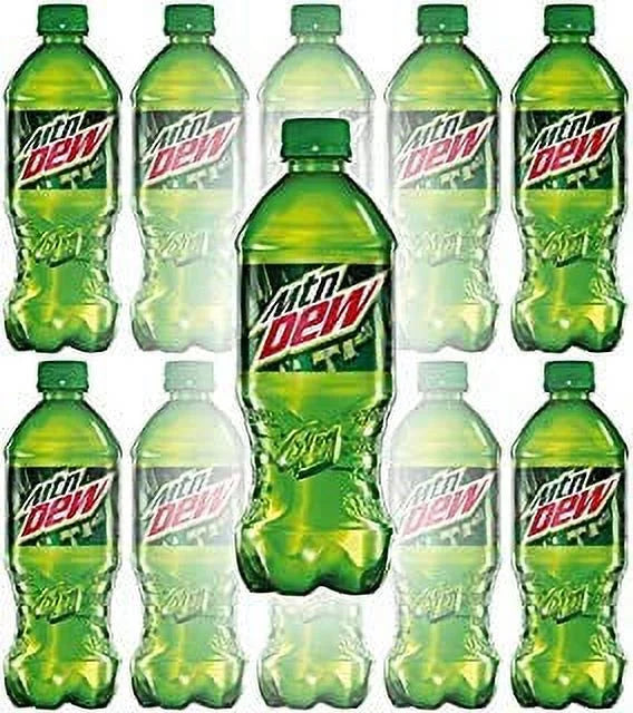 Mountain Dew (MTN) 20 Oz Sizeoda Bottles (Pack Of 16, Total Of 320 FL OZ)