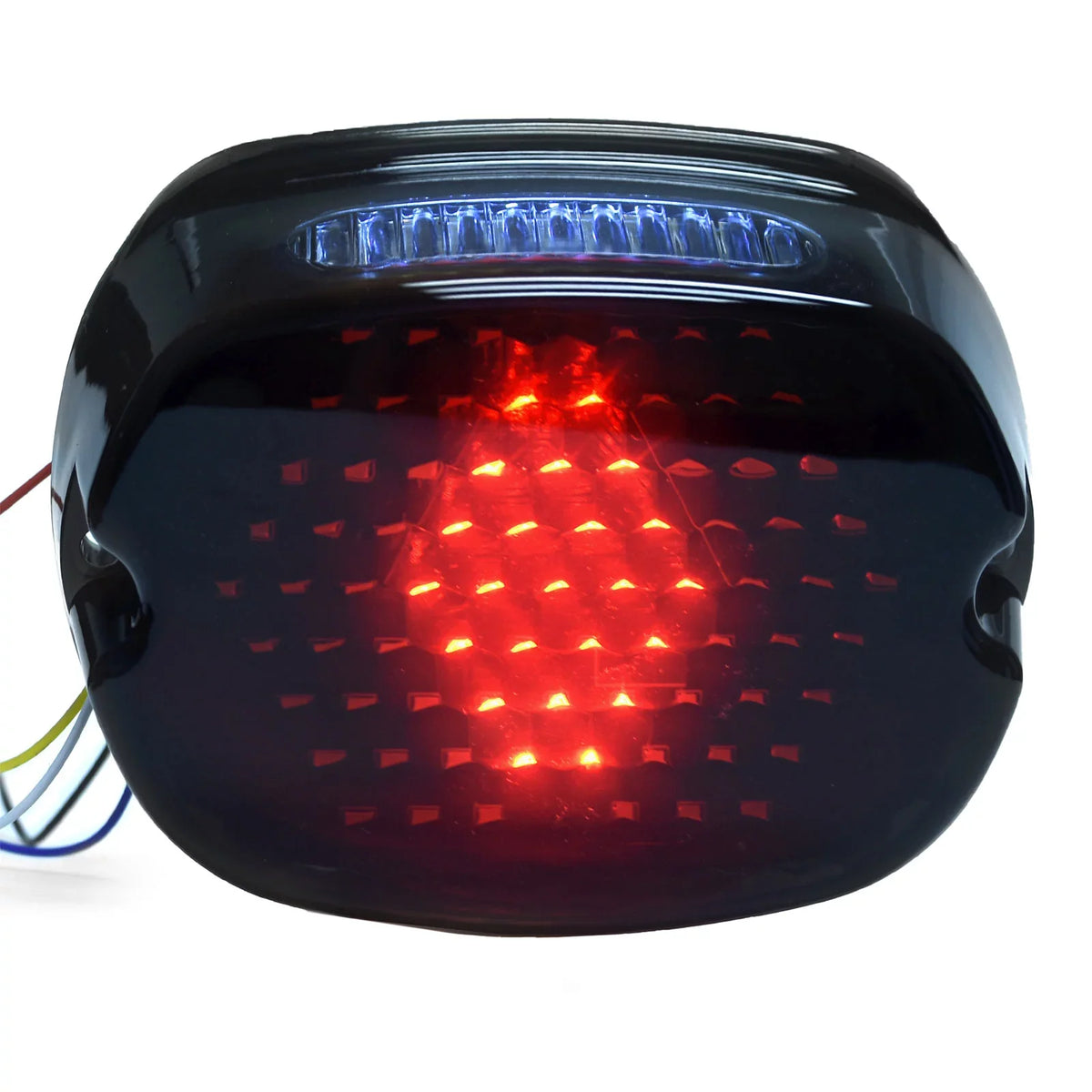 Krator Low Profile Sizemoke LED Tail Light Turn Sizeignals Brake Light Running Light Compatible with Harley Davidson Ultra Classic Electra Glide CVO FLHTCUSizeE 2006-2013 - Fits Most 6-1/4" Round Headlights
