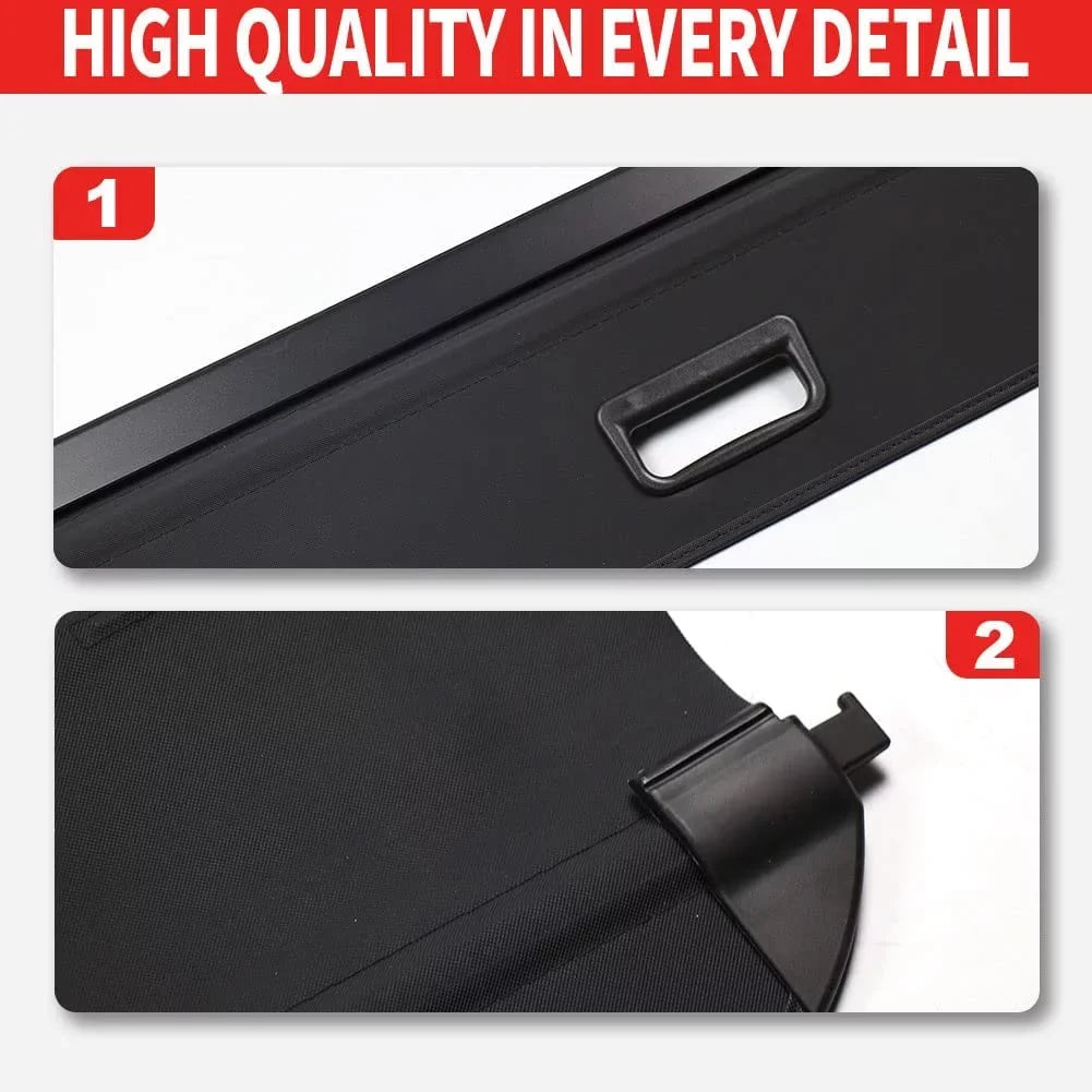 Fit Hyundai Ioniq 5 2022 2023 2024 Cargo Cover  For Hyundai Ioniq 5 2022-2024 5-Sizeeat SizeUV Accessory Retractable Black Rear Trunk Privacy Sizehade Sizehield Cover