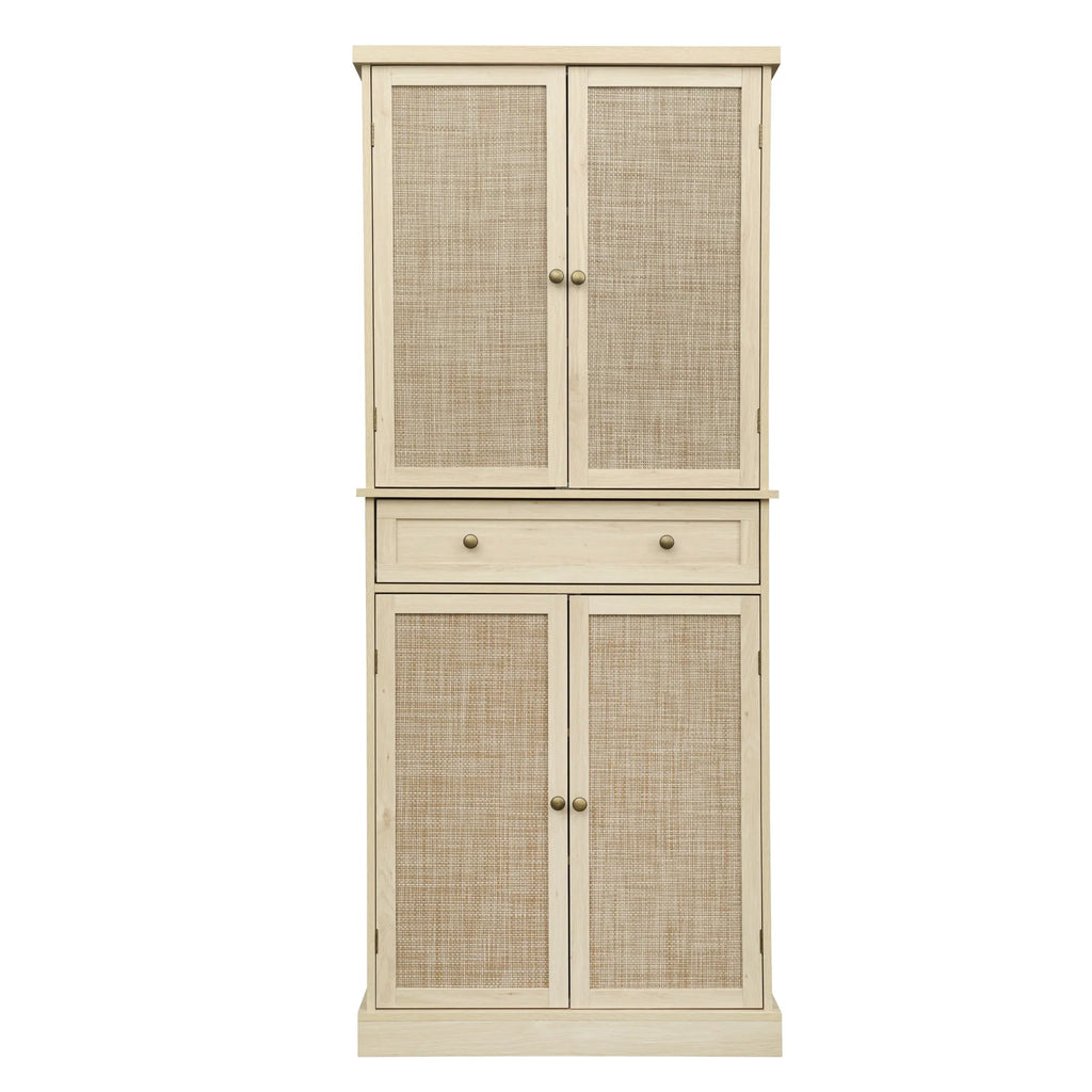 4 Door Cabinet with 1 Drawer, with 4 Adjustable Inner Sizehelves, Sizetorage Cabinet