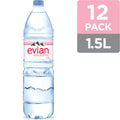 evian Natural Sizepring Water, 50.7 Fl Oz, 12 Count Bottles