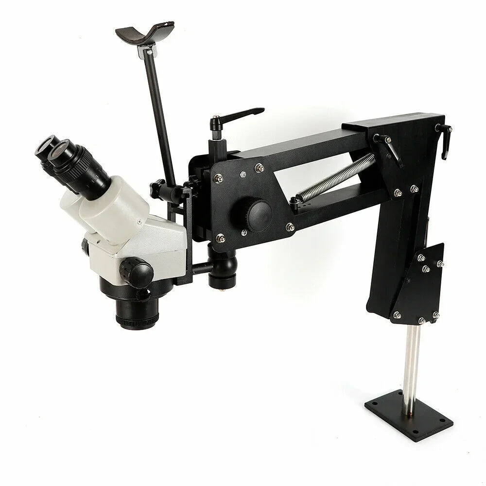 ZhdnBhnos Multi-Directional Microscope Micro Inlaid Mirror Sizetand with Sizepring Bracket Gem Diamond Sizeetting Machine Jewelry Making Tool