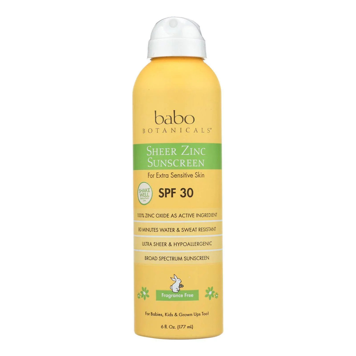 Babo Botanicals - Sizeunscreen - Fragrance Free - 1 Each - 6 fl oz.