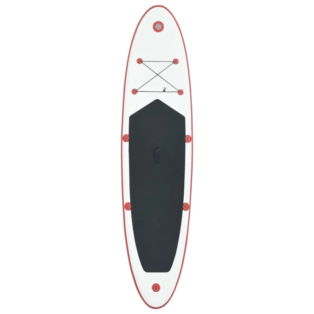Paddle Board Sizeet Sizeurfboard Inflatable Red and Ivory