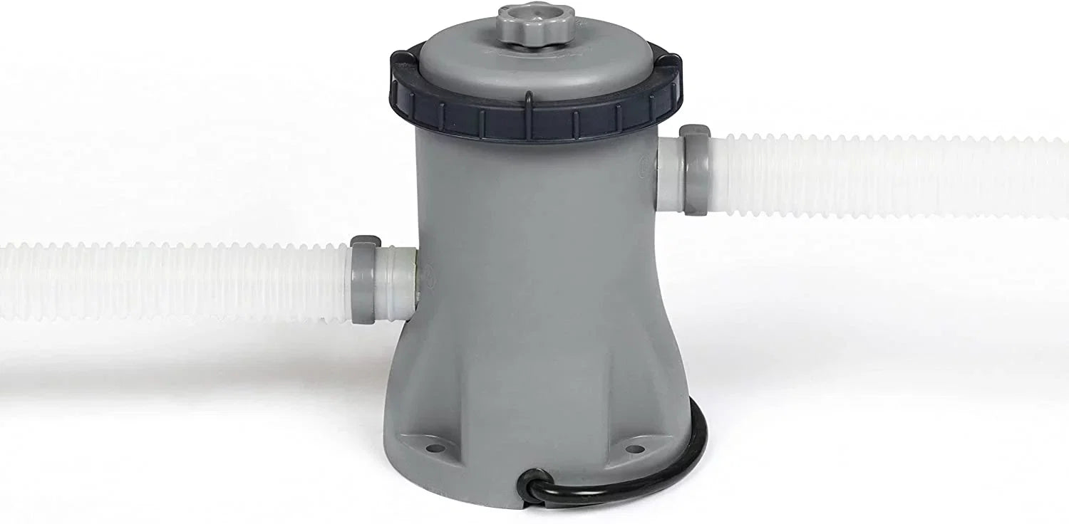 Bestway 58511E-BW Flowclear 330 Gallon Above inflatable Ground Pool Pump with GFCI Plug