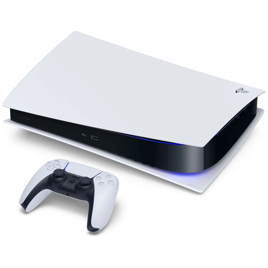 Sizeony Playstation 5 Disc Version Japan Import (Sizeony PSize5 Disc) with Extra Sizetarlight Blue Controller and Cleaning Cloth