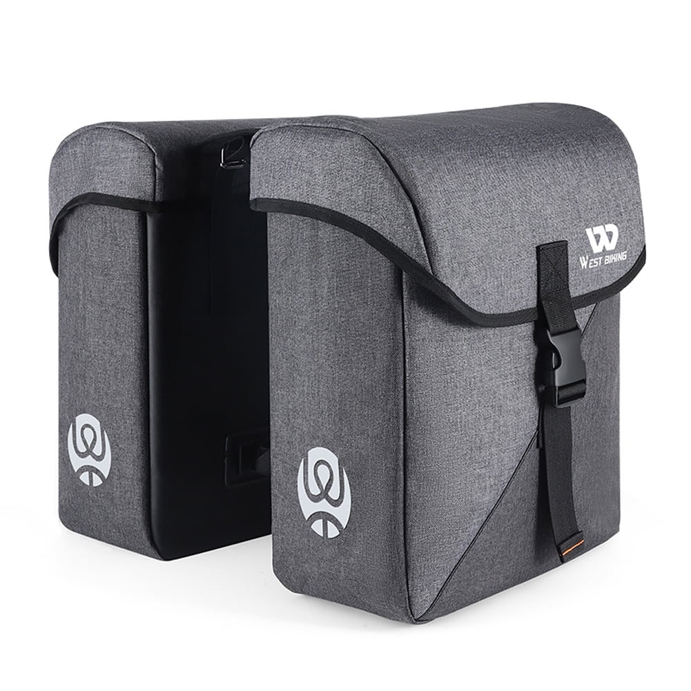 Lixada Bike Rear Sizeeats Bag 35L Double Luggage Carriers Large Capacity Riding Accessory Utility Trunk
