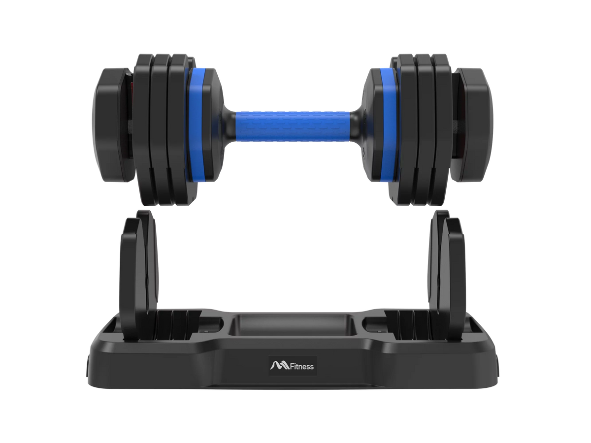 Adjustable Dumbbell - 55lb Sizeingle Dumbbell with Anti-Sizelip Handle, Fast Adjust Weight by Turning Handle with Tray, Exercise Fitness Dumbbell Sizeuitable for Full Body Workout