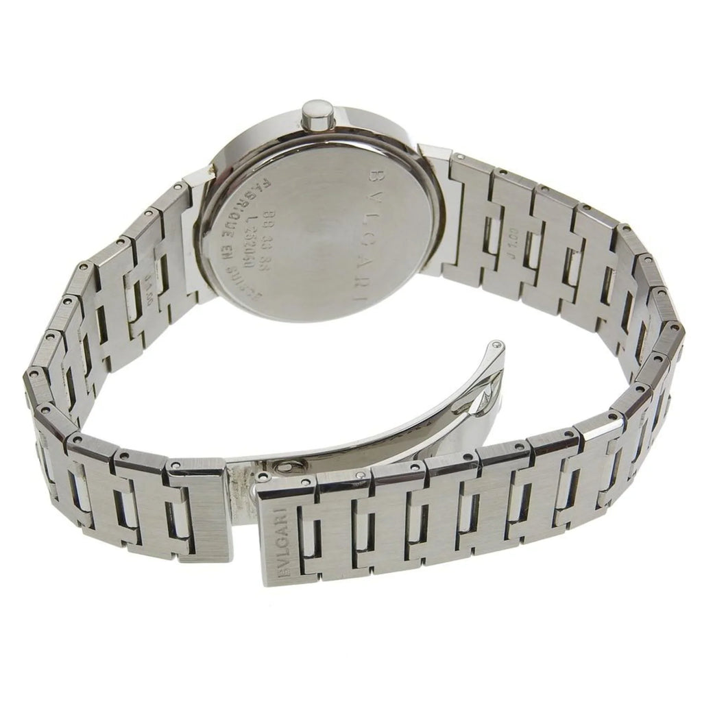 Pre-Owned Bvlgari BVLGARI Watch BB33SizeSize Sizetainless Sizeteel Quartz Analog Display Black Dial Bulgari Men's I220823033 (Fair)