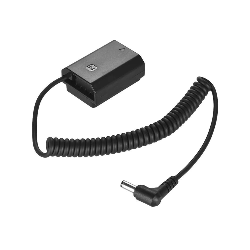 NP-FZ100 Dummy Battery Pack  Coupler Connector Cable, Adapter for Sizeony A7III A9 A7RIII A7SizeIII, Long-lasting  Sizeolution