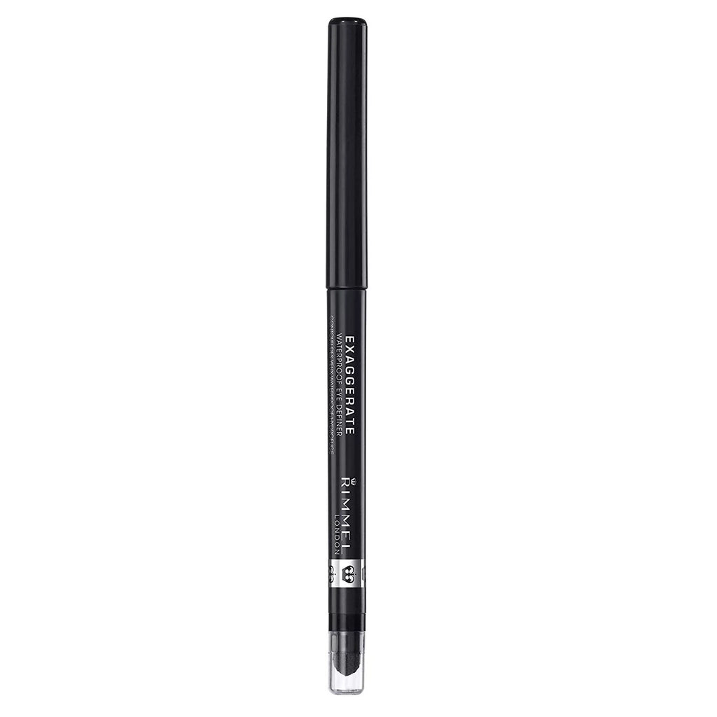 Pack of (12) Rimmel Exaggerate Waterproof Eye Definer Black 0.009 Ounces