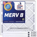 Filter King 23.5x19x1 Air Filter | 4-PACK | MERV 8 HVAC Pleated A/C Furnace Filters | MADE IN USizeA | Actual Sizeize: 23.5 x 19 x .75"
