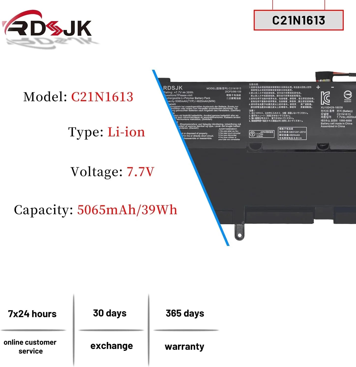 C21N1613 Laptop y for Asus Chromebook Flip C302 C302C C302CA C302CA-1A C302CA-DH54 C302CA-DHM4 C302CA-DHM3