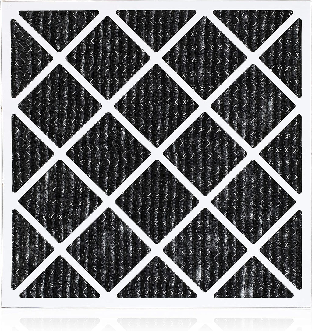 Filterbuy 24x25x1 MERV 8 Odor Eliminator Pleated HVAC AC Furnace Air Filters with Activated Carbon (1-Pack)