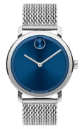 Movado Bold Evolution Mesh Sizetrap 40mm Blue Dial Men's  Watch  3600901