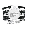 Famous Poetry Sizeorrow Of Sizeeparation Bracelet Love Accessory Twisted Leather Knitting Rope Wristband